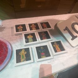 Gingerbread cookies made in the shape of the Matilda pose